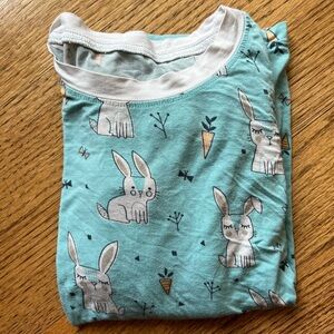 🆕 Little Sleepies Aqua Bunnies pajama set size 5/6